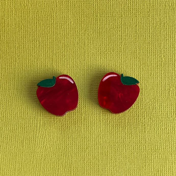 Lil Delicious Apple Marble Studs