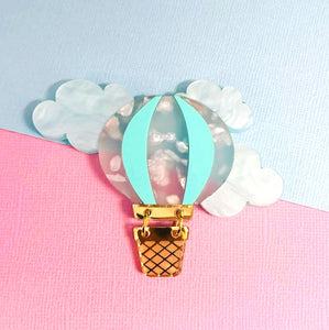 Butter Dreams - Up and Away Hot Air Balloon Brooch