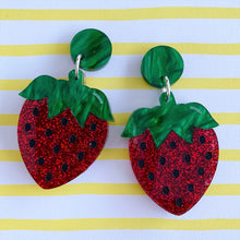 Berry Delicious Strawberry Statement Dangles