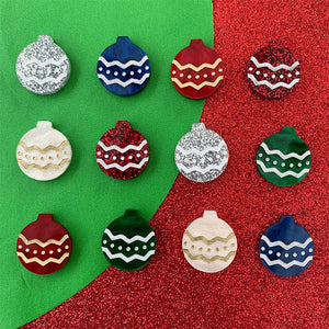 Baby Baubles Christmas Studs - CHOOSE YOUR COLOUR