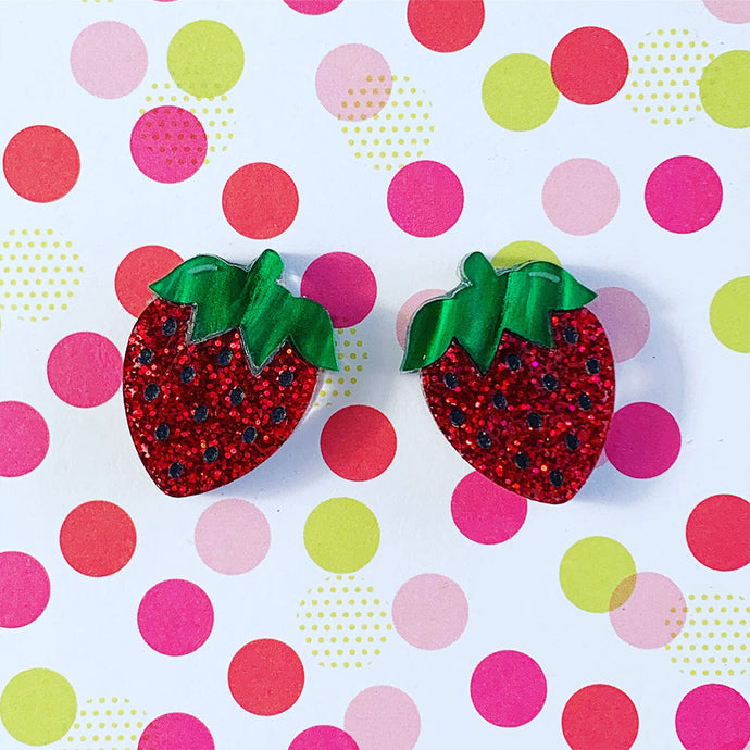 Berry Sweet Strawberry Studs
